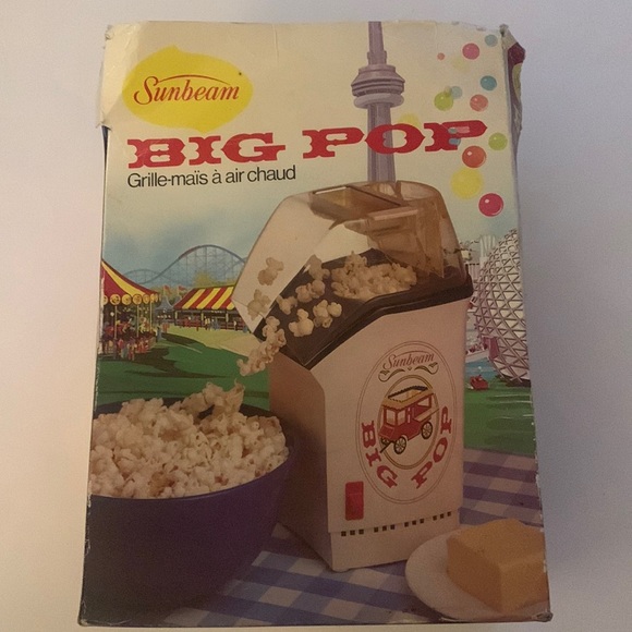 Sunbeam Other Vintage 98 Sunbeam Popcorn Big Pop Air Popper Poshmark